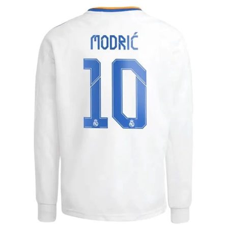 Camisola Real Madrid Luka Modrić 10 Principal 2021 2022 – Manga Comprida